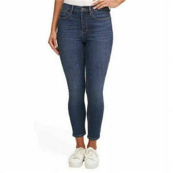 Calvin Klein Denim - Calvin Klein Ladies’ High-Rise Ankle Stretch Skinny Jean (Ocean-Blue 2)
